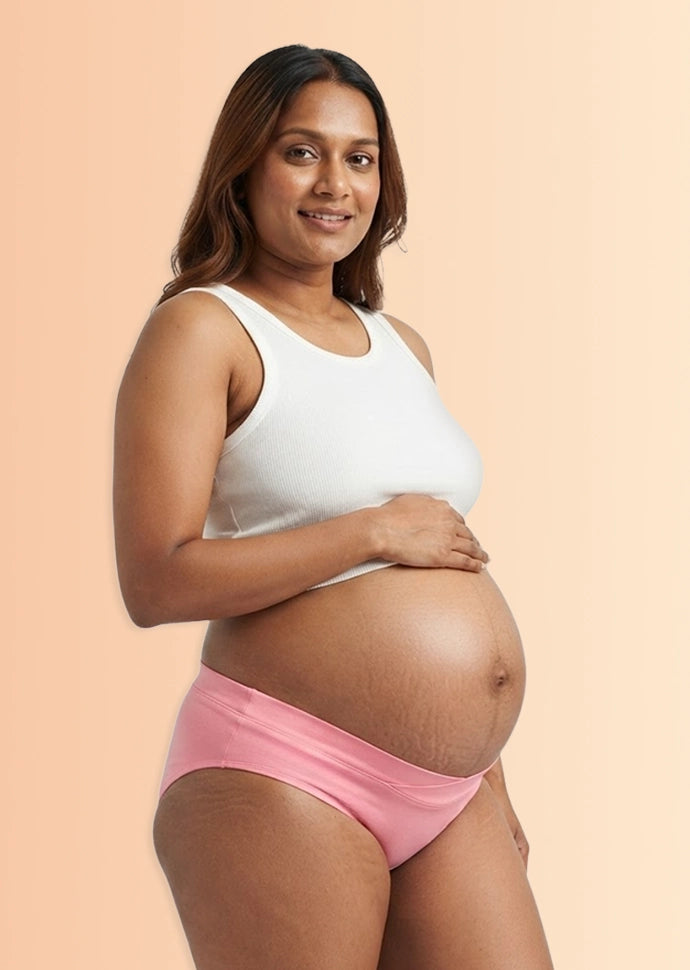 Assorted 4 Pack - Leakproof Maternity Underwear - Below Bump