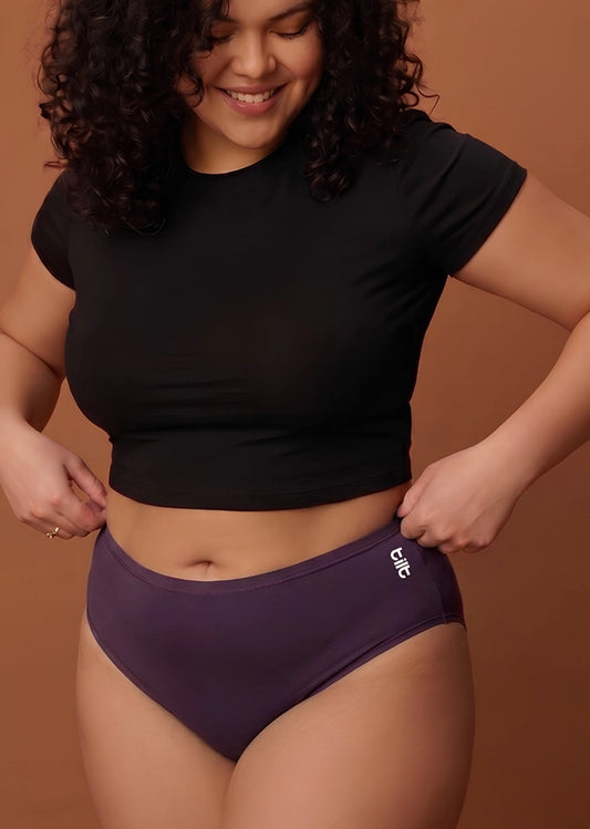 5 Pack - Violet Bamboo Absorbent Underwear