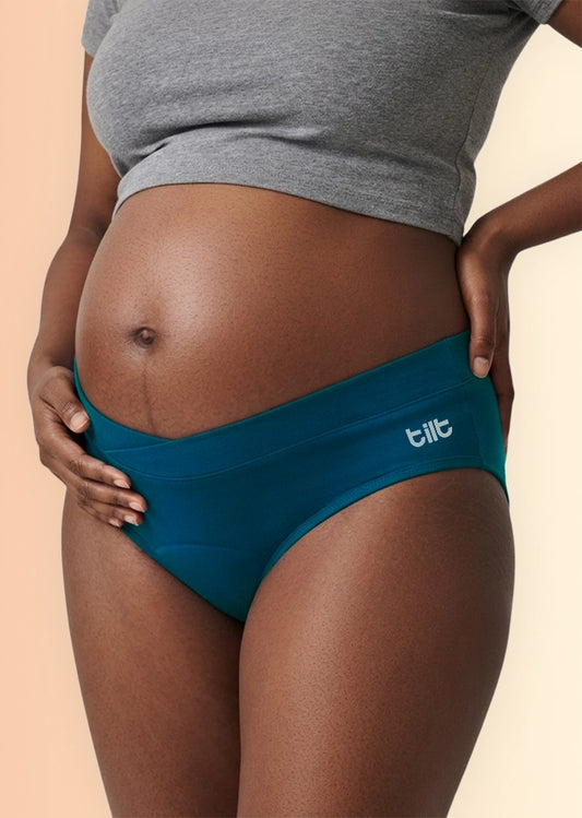 3 Pack - Leakproof Maternity Underwear Blue - Below Bump