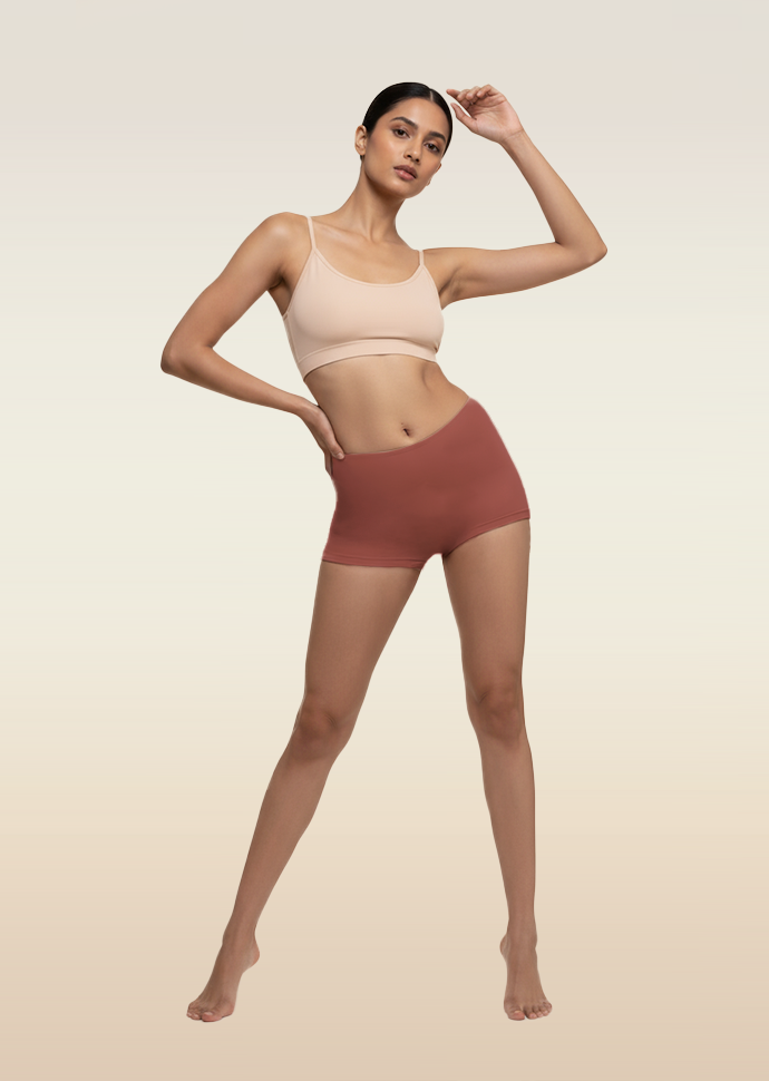 4 Pack - Red Absorbent Boyshorts