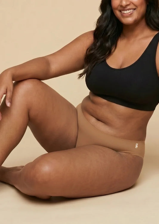 4 Pack - Beige Low-waist Seamless Underwear