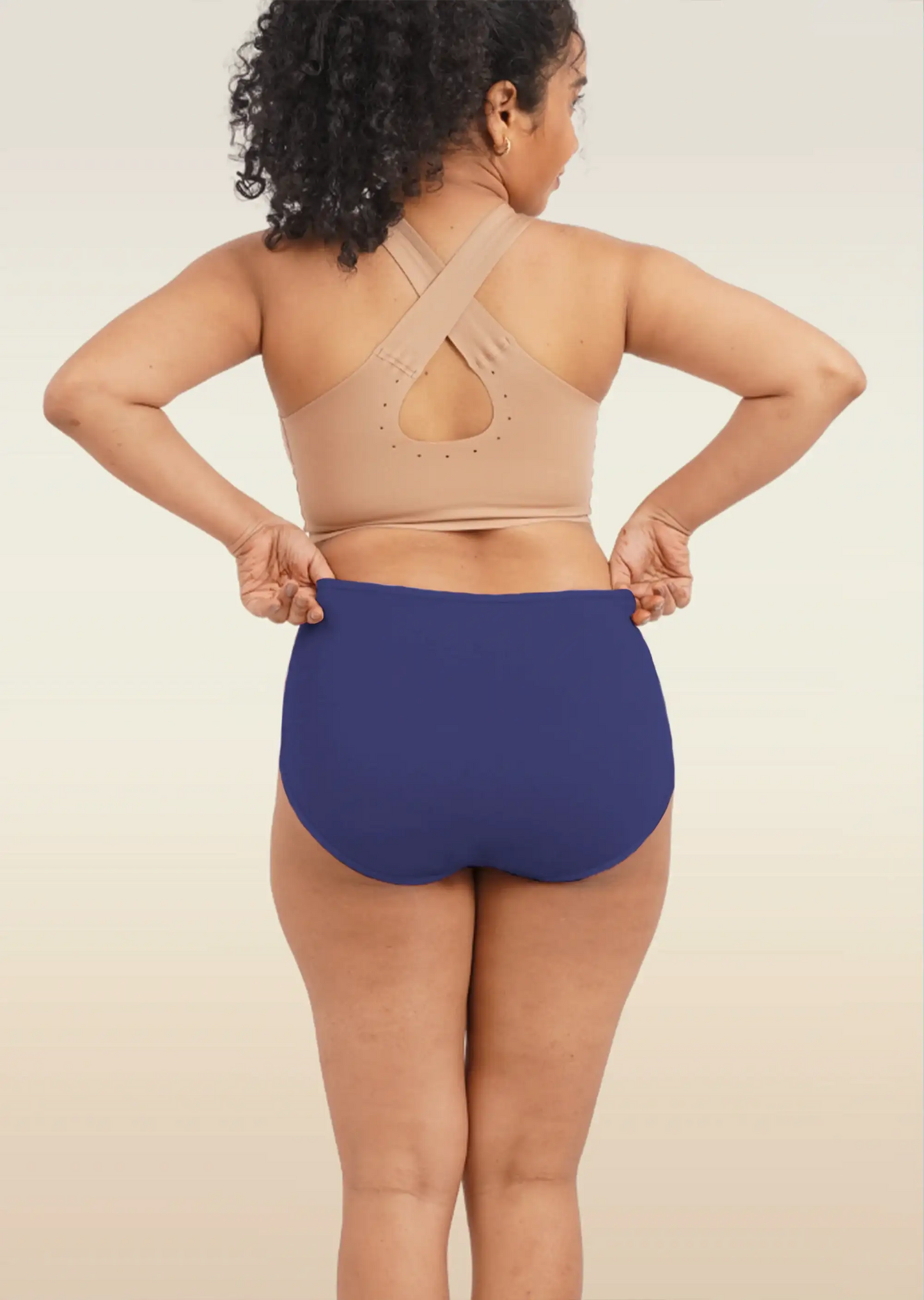 4 Pack - Blue High-waist Bamboo Underwear