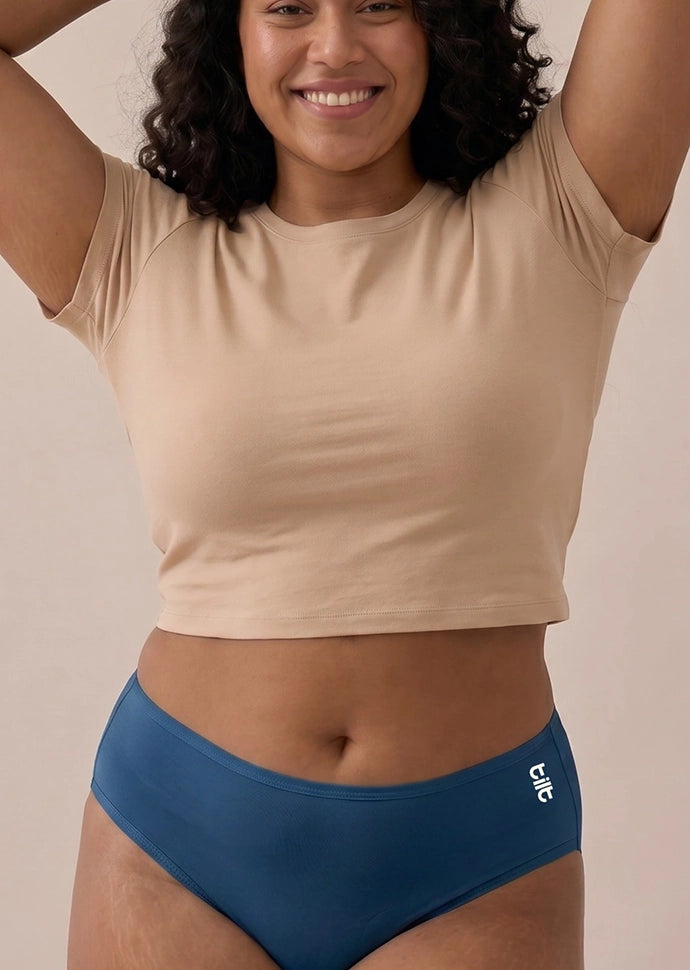 Blue Bamboo Absorbent Underwear