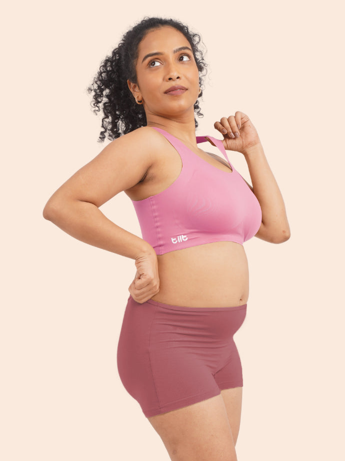 Moisture-Wicking Modal Fabric Boyshorts - Red