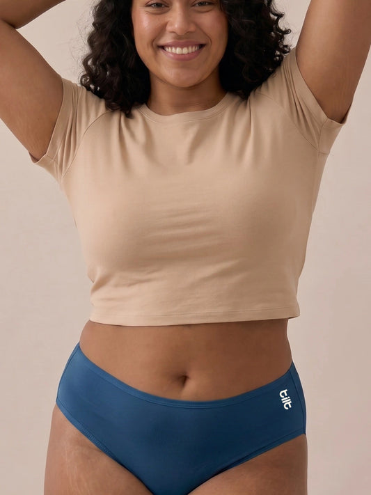 3 Pack - Blue Bamboo Absorbent Underwear
