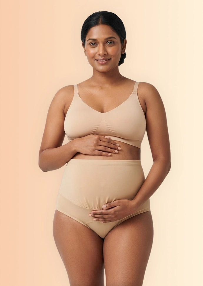 Assorted 3 Pack - Leakproof Maternity Underwear - Over Bump