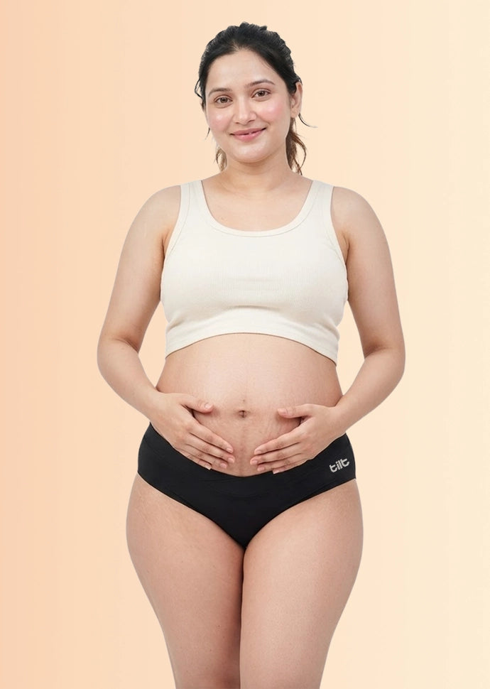 Assorted 4 Pack - Leakproof Maternity Underwear - Below Bump