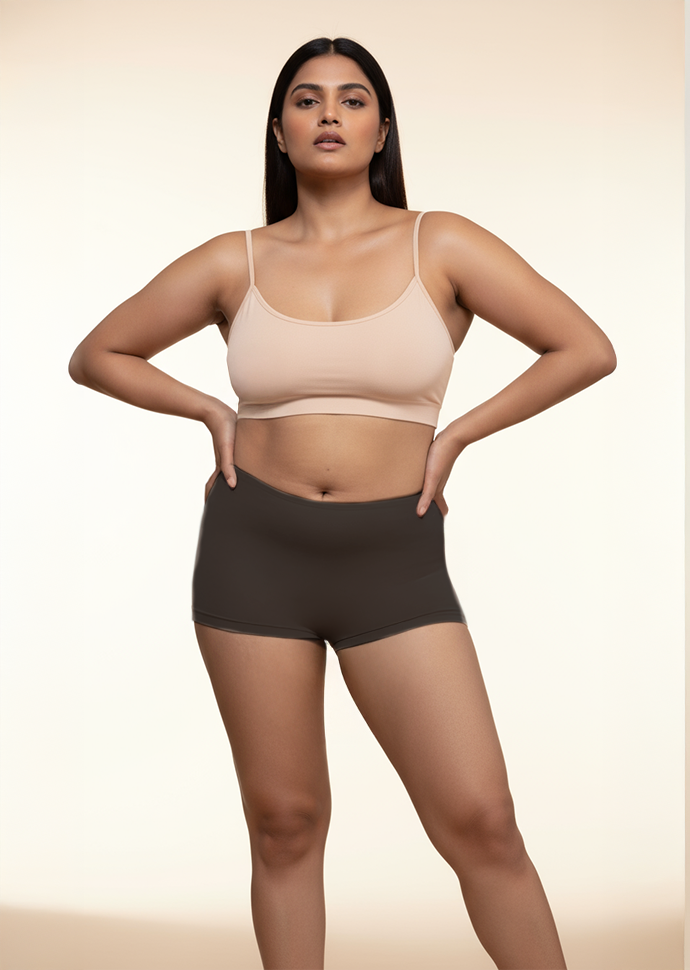 4 Pack - Black Absorbent Boyshorts