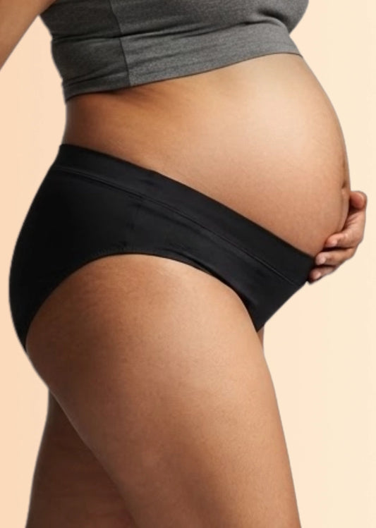 3 Pack - Leakproof Maternity Underwear Black - Below Bump