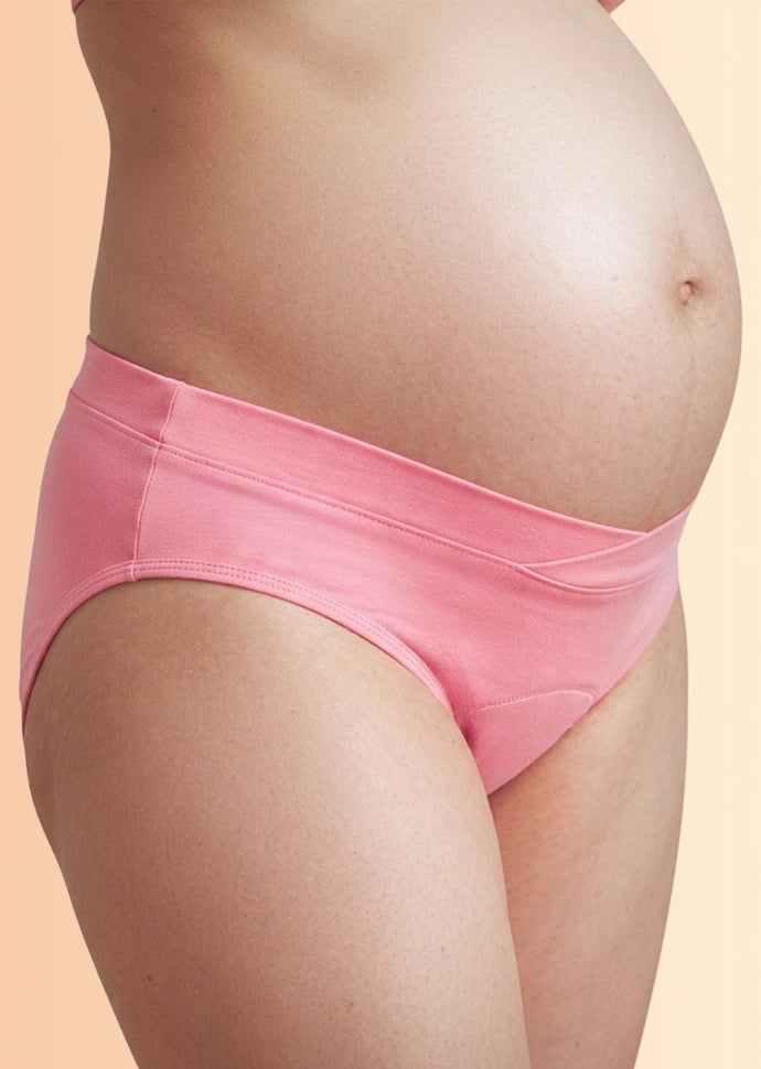 Leakproof Maternity Underwear Pink - Below Bump