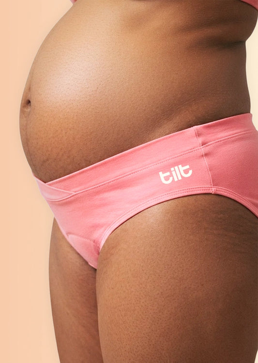 6 Pack - Leakproof Maternity Underwear Pink - Below Bump