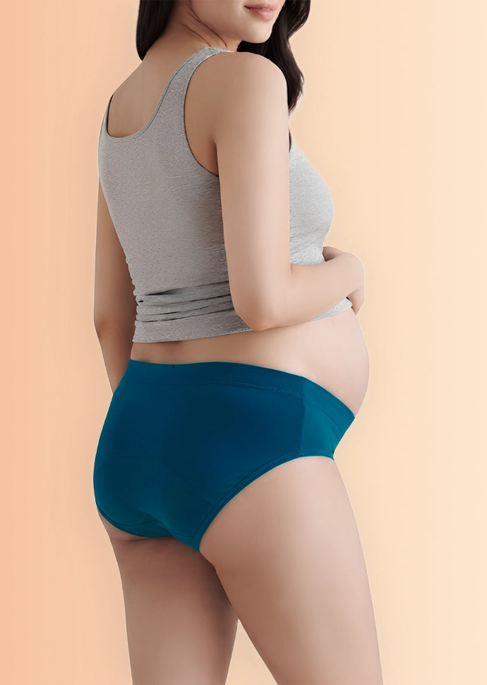 6 Pack - Leakproof Maternity Underwear Blue - Below Bump
