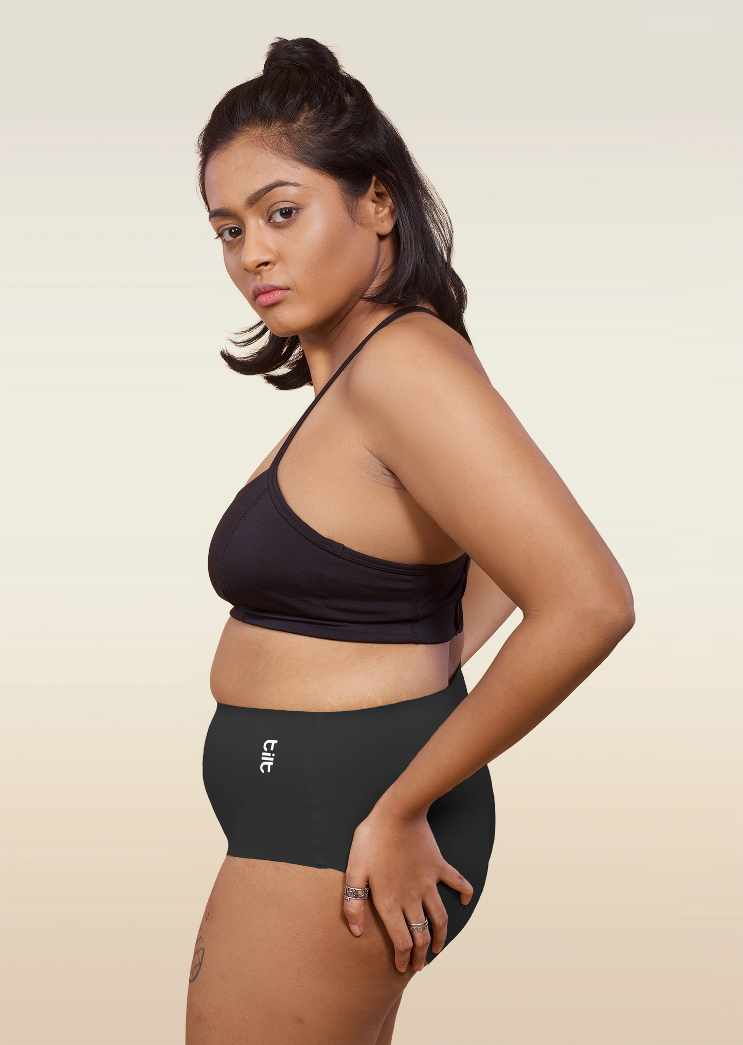 5 Pack - Black Seamless Underwear