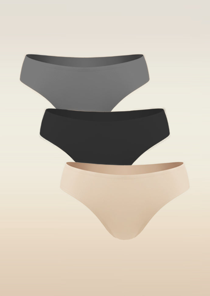Assorted 3 Pack - Low-waist Absorbent Underwear