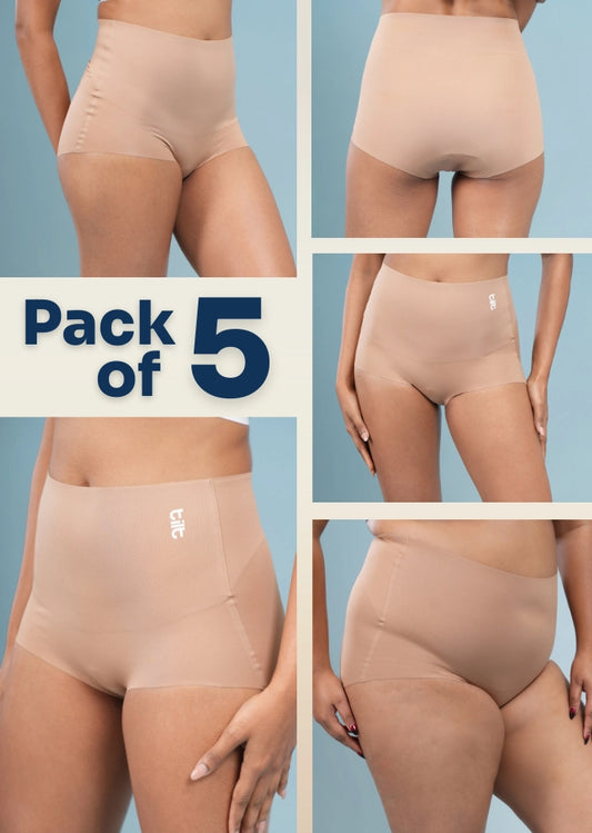 5 Pack - Beige Contour All Day Shaper