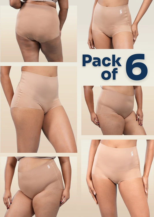 6 Pack - Beige Contour All Day Shaper