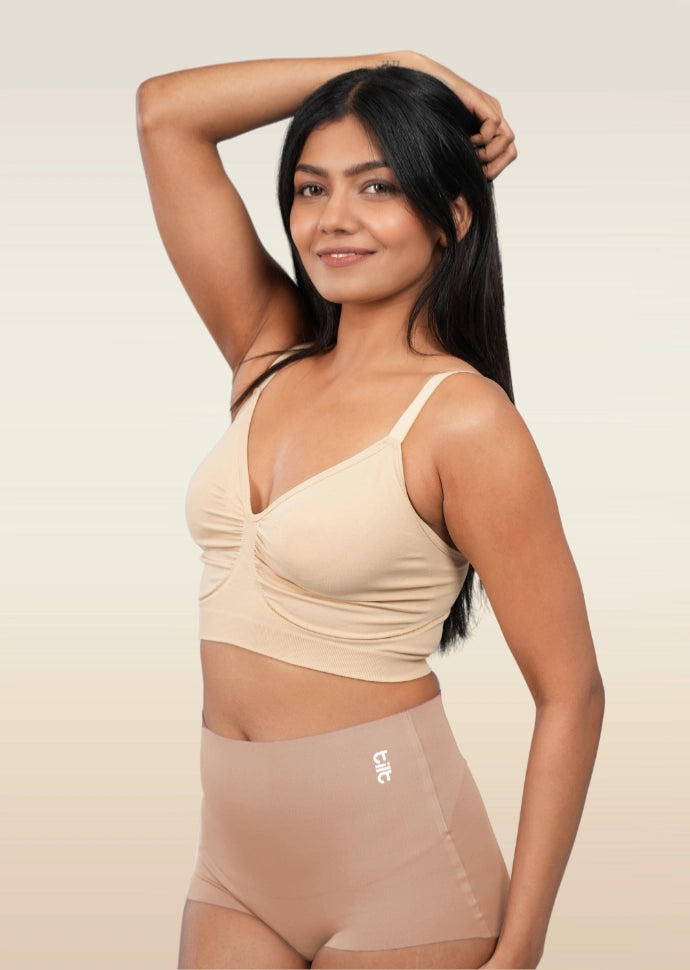 Beige Set - Shaper Bra and Shaper Underwear