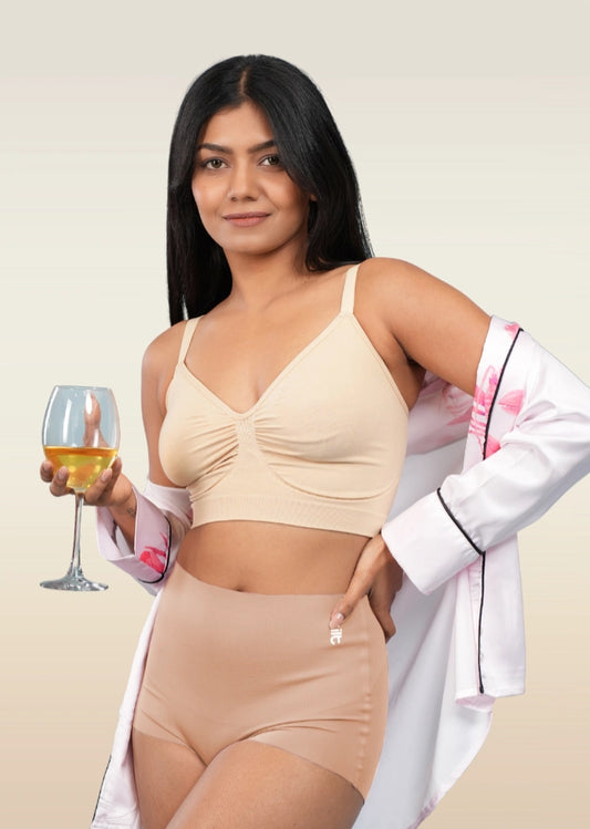Beige Set - Shaper Bra and Shaper Underwear