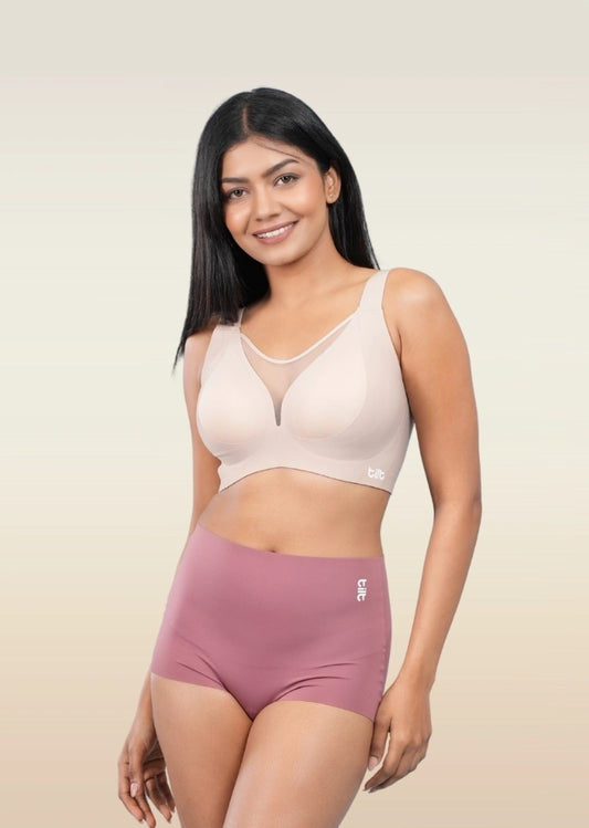 Beige Minimiser Bra