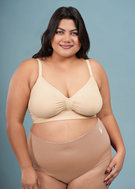 Beige Set - Shaper Bra and Shaper Underwear