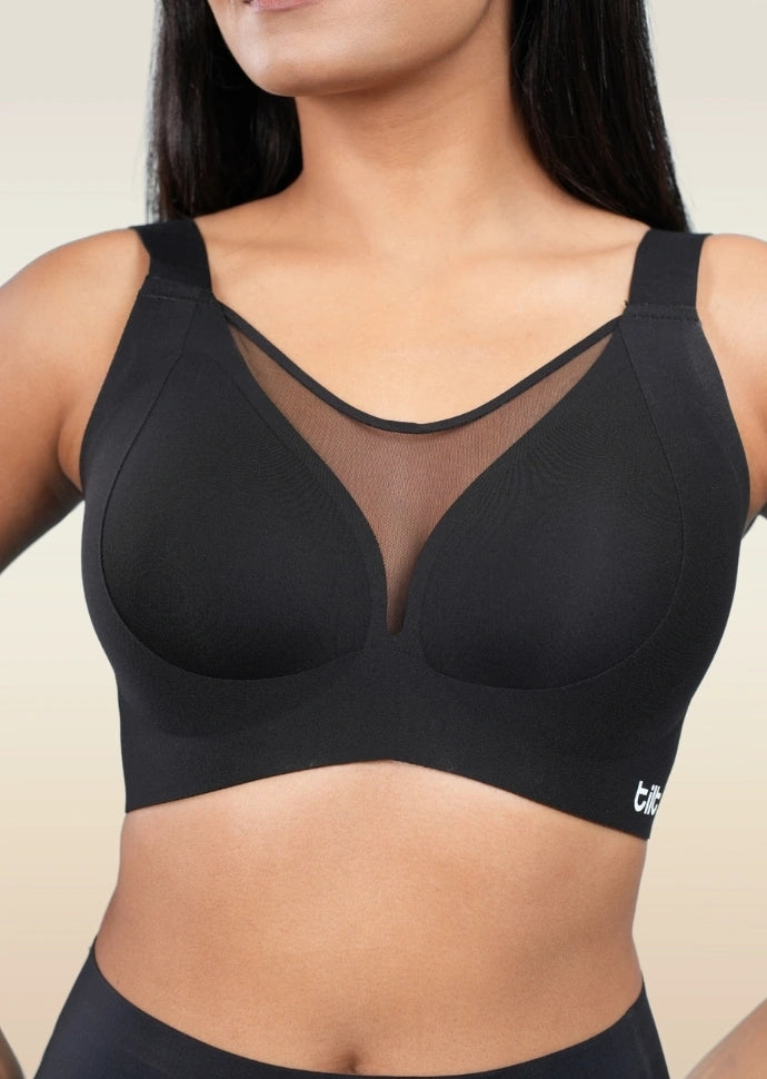 Black Minimiser Bra - 2 Pack