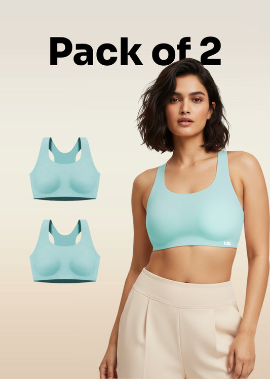 2 Pack - Tilt x Dr. Cuterus Blue Racerback Bra