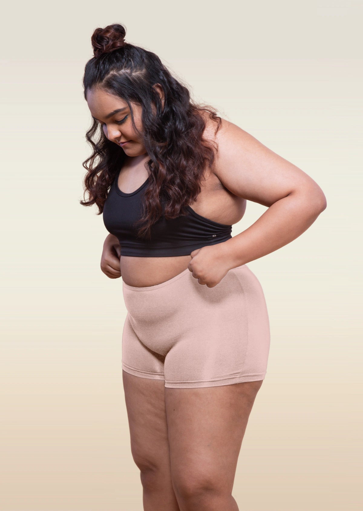 3 Pack - Beige Absorbent Boyshorts