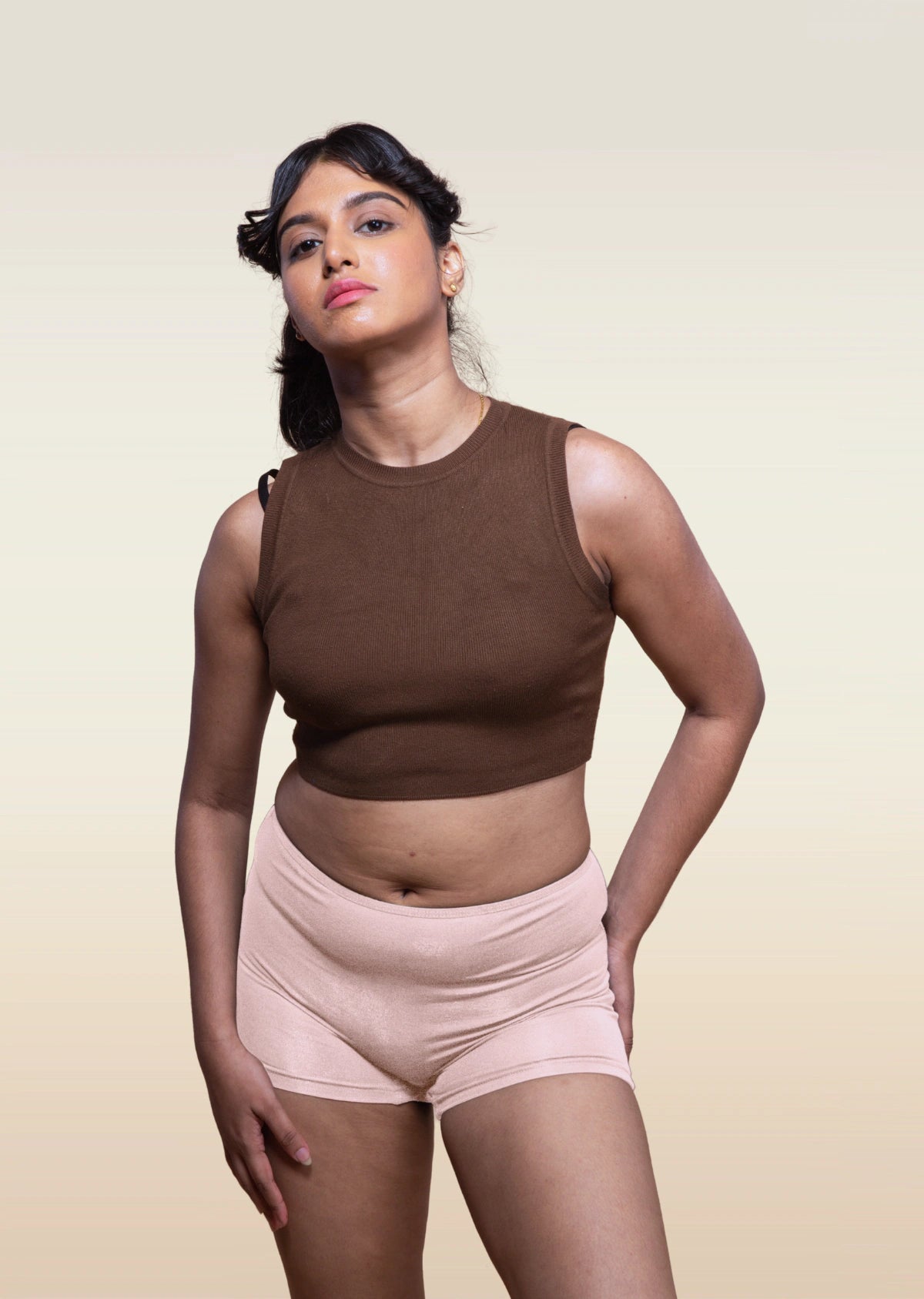 3 Pack - Beige Absorbent Boyshorts