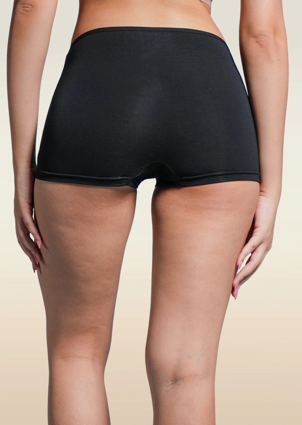 Black Absorbent Boyshorts