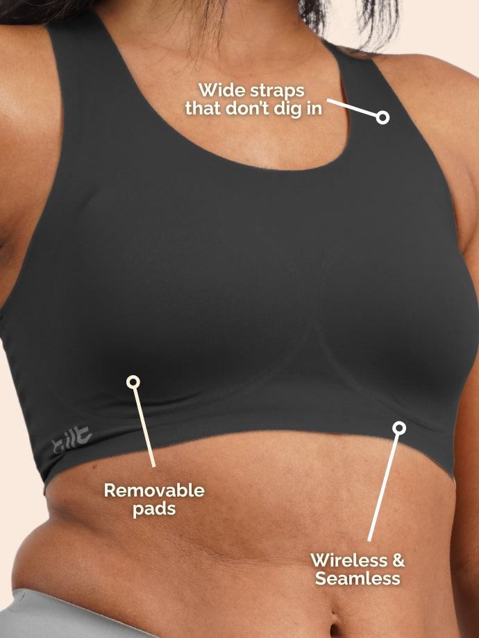 Pack of 2 - Tilt x Dr. Cuterus Fursat Bra - Racerback Black