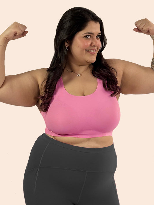 Pack of 4 - Tilt x Dr. Cuterus Fursat Bra - Crossback Pink