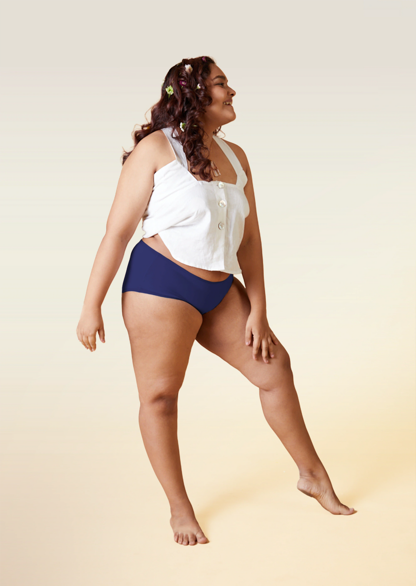 5 Pack - Blue High-waist Bamboo Underwear