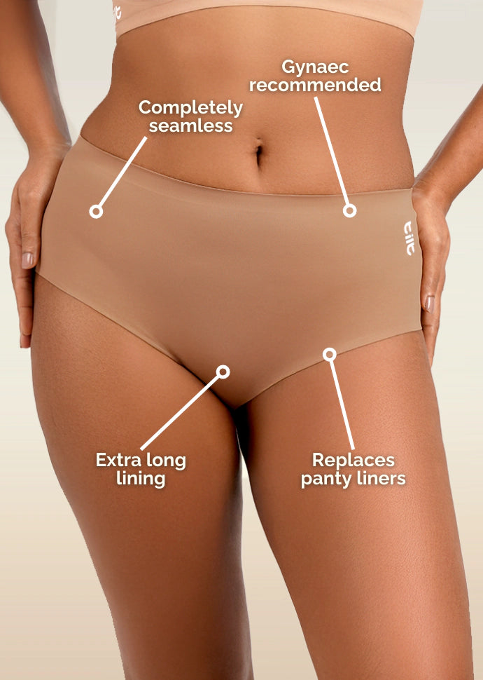 Beige Seamless Underwear