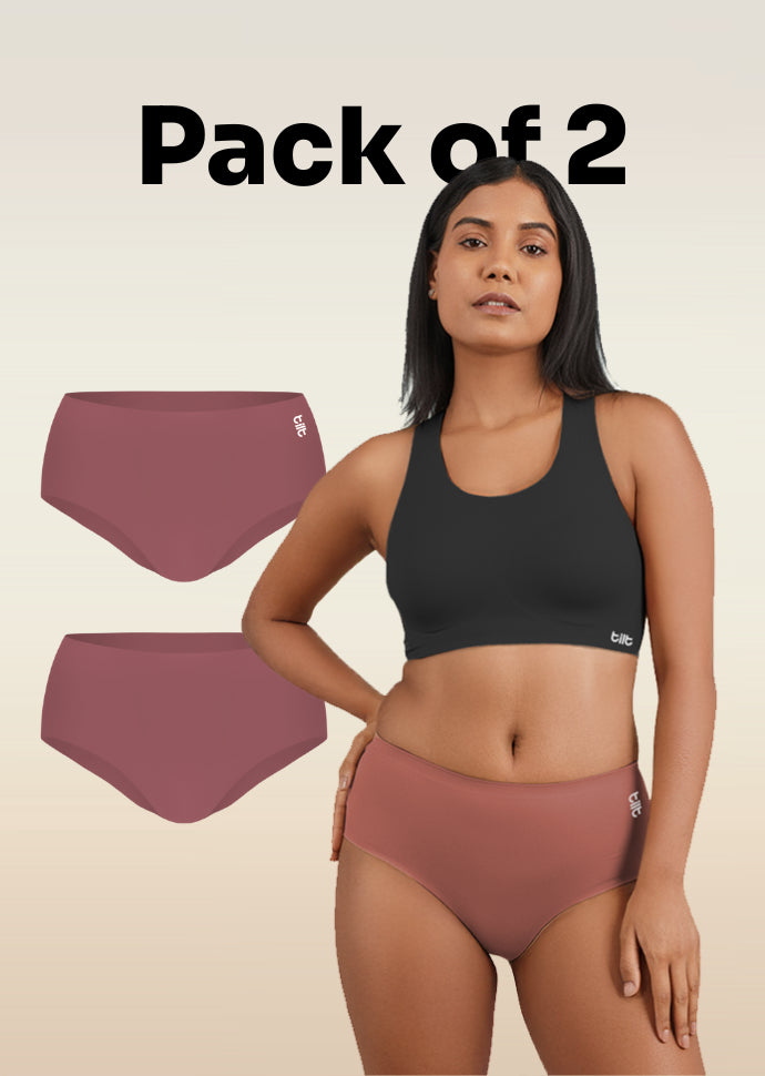 2 Pack - Pink Seamless Underwear