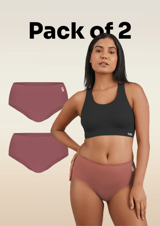 2 Pack - Pink Seamless Underwear