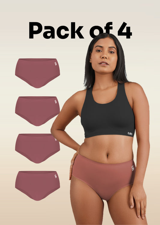 4 Pack - Pink Seamless Underwear