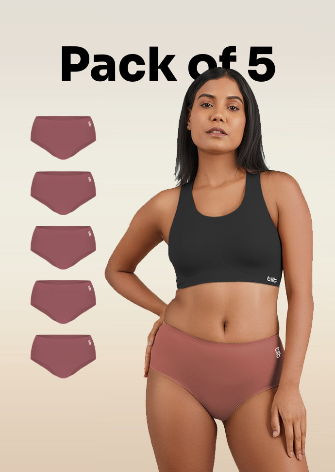 5 Pack - Pink Seamless Underwear