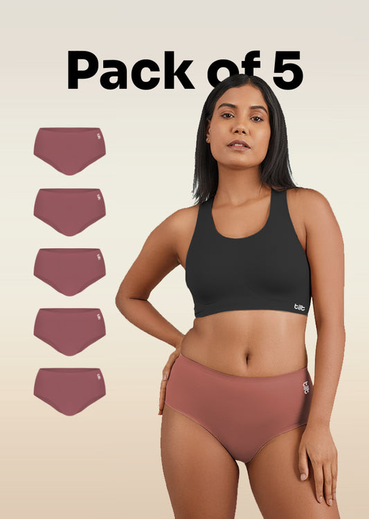 5 Pack - Pink Seamless Underwear