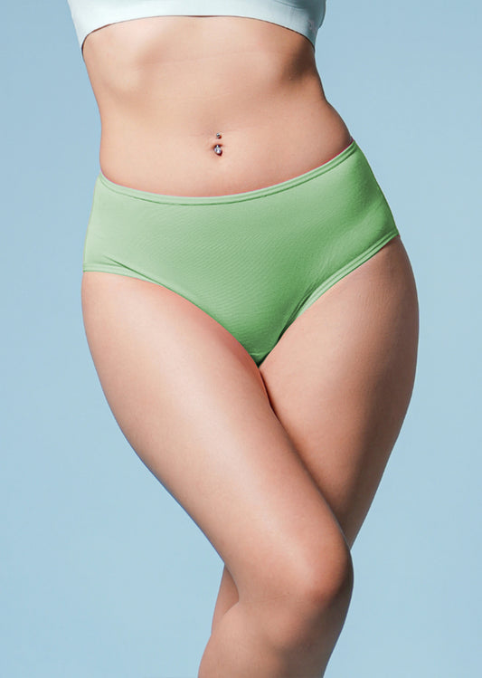 5 Pack - Green High-waist Bamboo Underwear