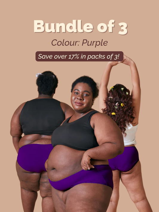 Merlot Pack of 3 Undies - Purple Modal Fabric