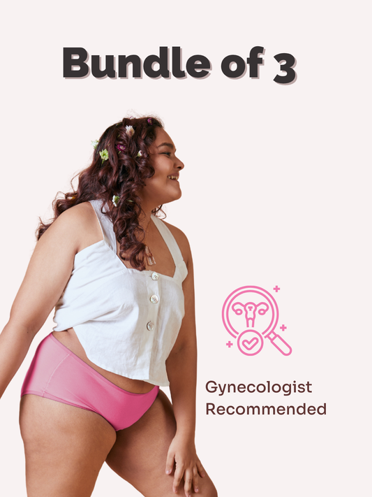 Bubbles Pack of 3 Undies - Pink Modal Fabric