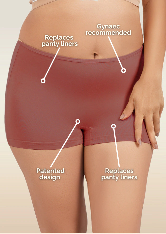 6 Pack - Red Absorbent Boyshorts