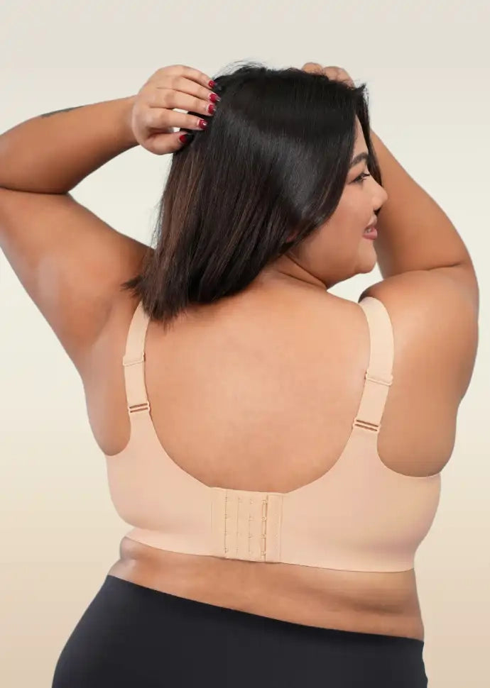 Set - Nude Wave Bra and Black Shaper Underwear