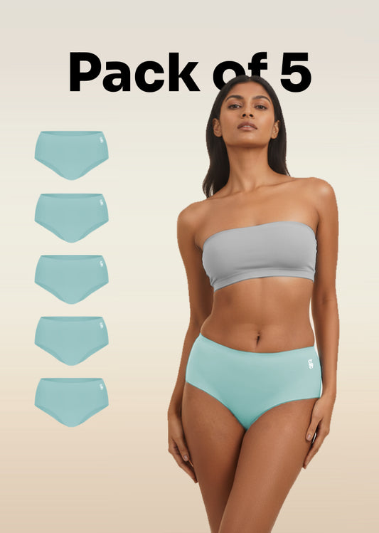 5 Pack - Blue Seamless Underwear