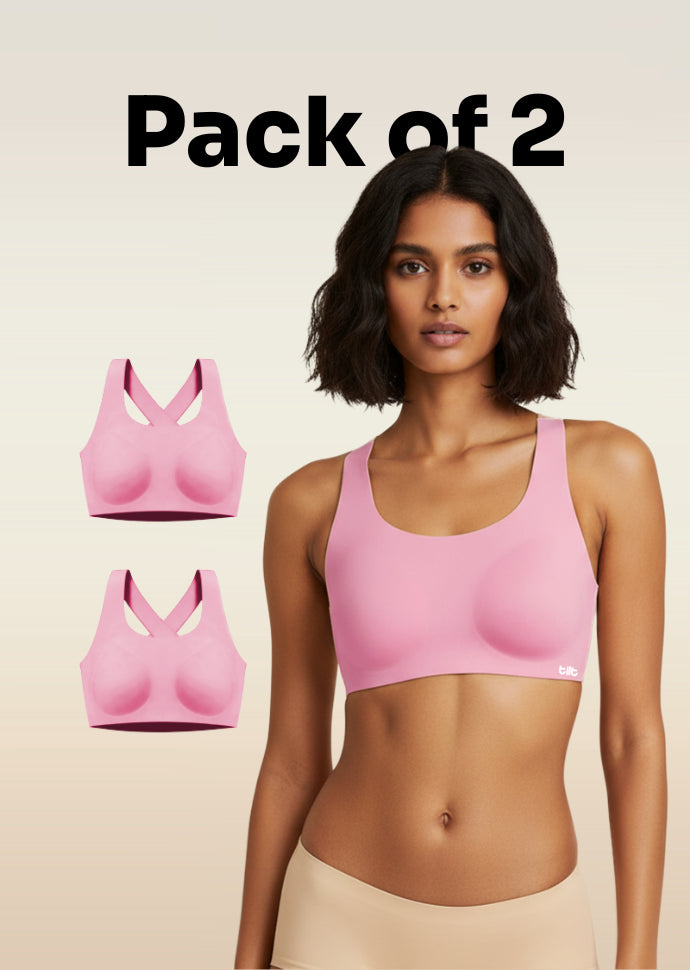 2 Pack - Tilt x Dr. Cuterus Pink Crossback Bra