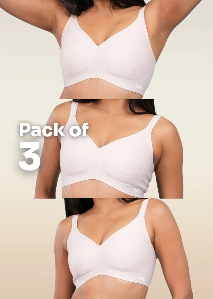 Blush Wave Bra - 3 Pack