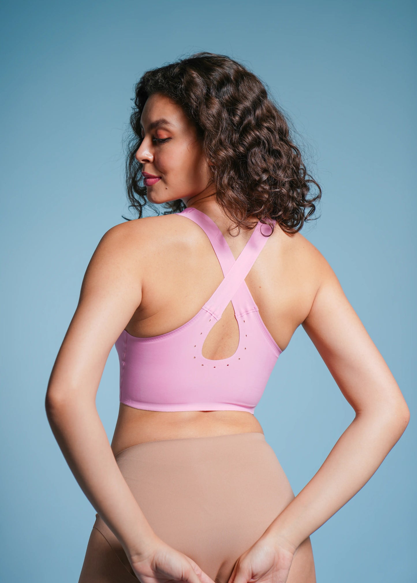 Tilt x Dr. Cuterus Pink Crossback Bra