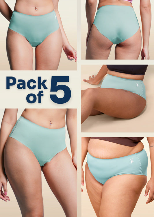 5 Pack - Blue Seamless Underwear