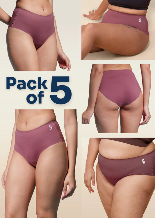 5 Pack - Pink Seamless Underwear