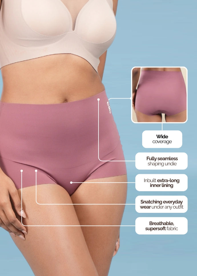 Set - Coco Wave Bra and Pink Shaper Underwear